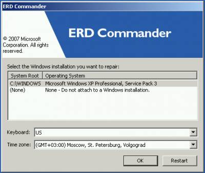 Якщо ви встановлювали Windows XP, то треба просто вибрати шлях до папки «windows»