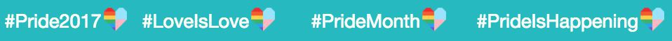 Символ також з'явився в перекладах Pride хештегів на найпопулярніших мовами, включаючи японську, іспанська, французька, арабська, німецька, корейська та інші