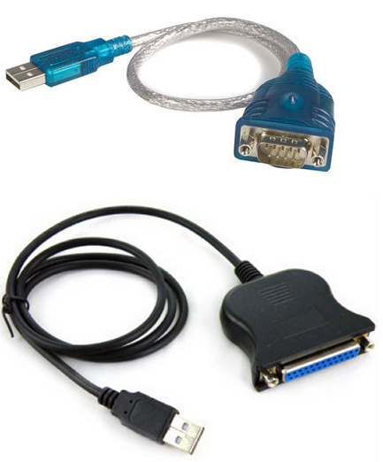 Тому для підключення старих моделей буде потрібно перехідник - COM-USB або LPT-USB